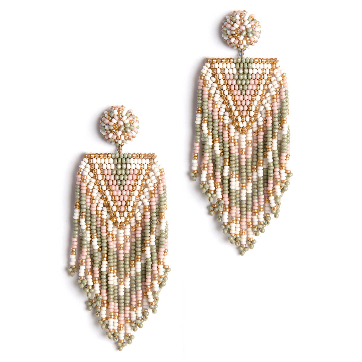 Deepa by Deepa Gurnani Handmade Olive Anwen Earrings