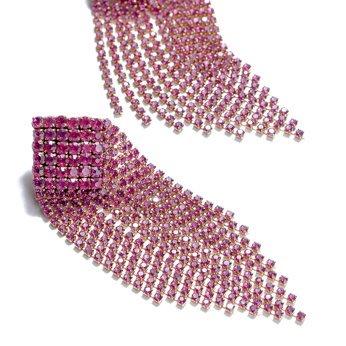 Detail of Deepa By Deepa Gurnani Niomi Earrings in Fuchsia