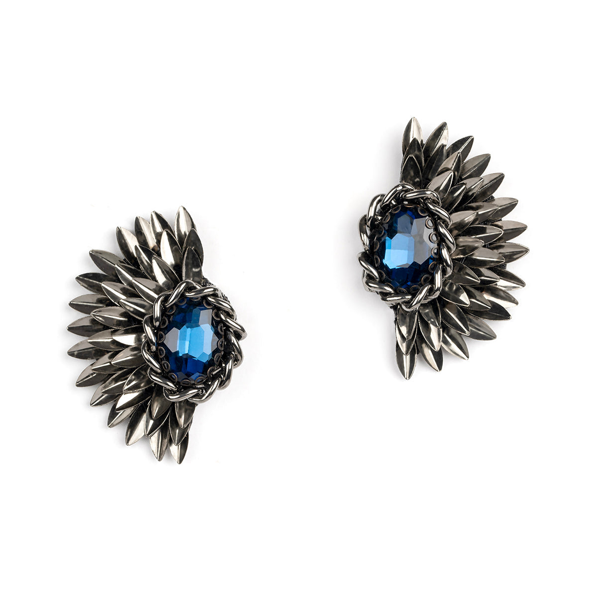 Deepa By Deepa Gurnani Ryder Earrings in Sapphire color