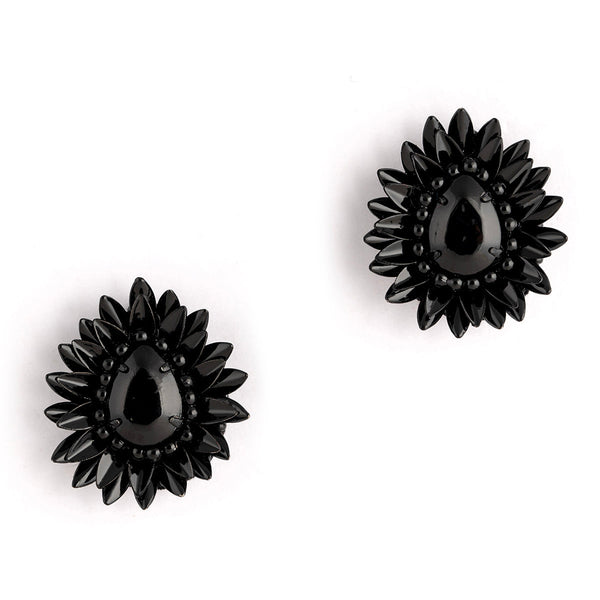 Deepa by Deepa Gurnani Handmade Icelyn Earrings in Black color