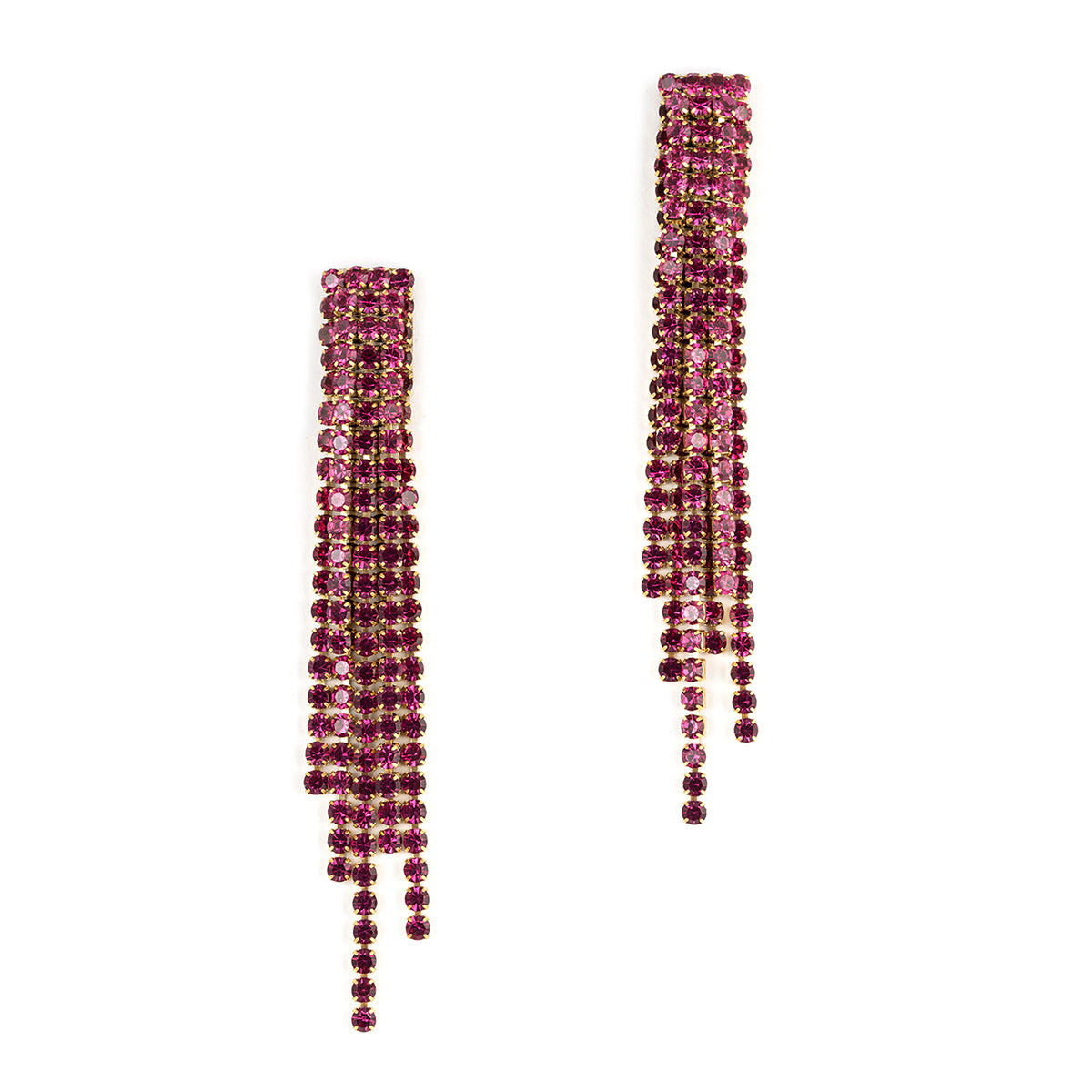 Deepa By Deepa Gurnani handmade Elisa Earrings in fuchsia color