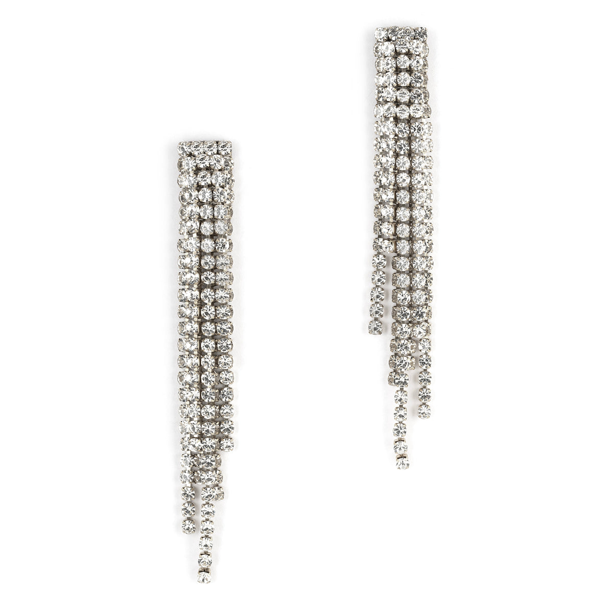 Deepa By Deepa Gurnani handmade Elisa Earrings in silver color