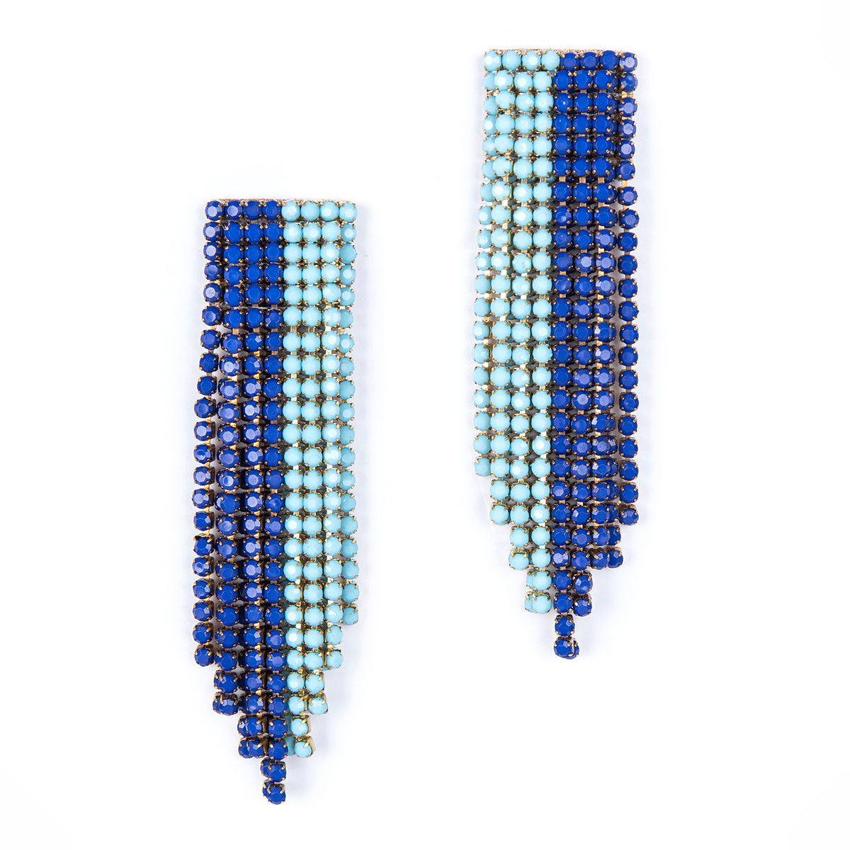 Deepa By Deepa Gurnani handmade Rayla Earrings in cobalt color