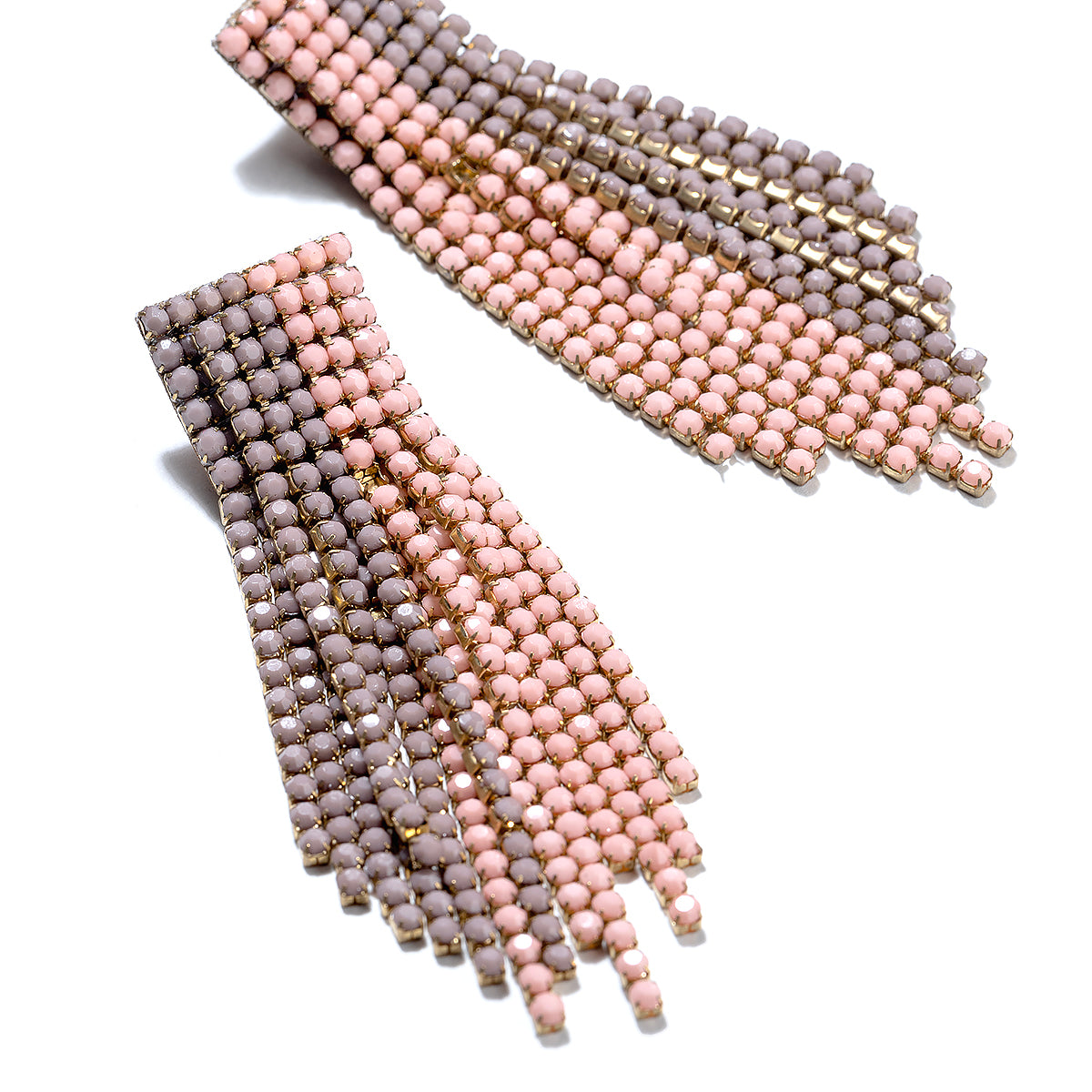 Detail of Deepa By Deepa Gurnani handmade Rayla Earrings in pink color