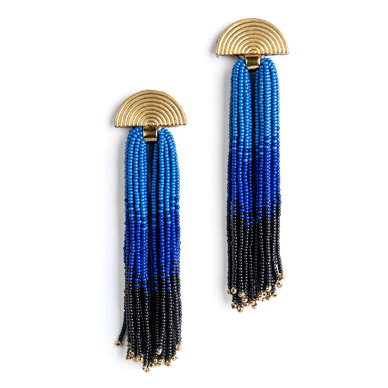 Handmade Deepa by Deepa Gurnani Lalika Earrings in Blue color