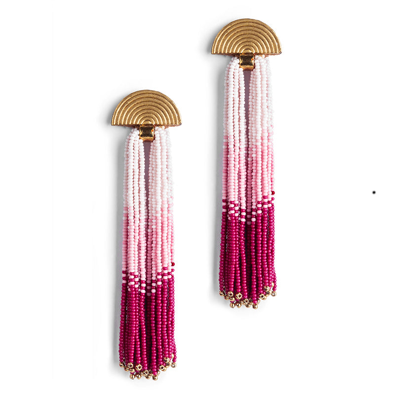 Handmade Deepa by Deepa Gurnani Lalika Earrings in Pink color