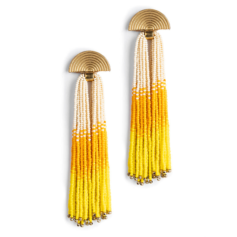 Handmade Deepa by Deepa Gurnani Lalika Earrings in Yellow color