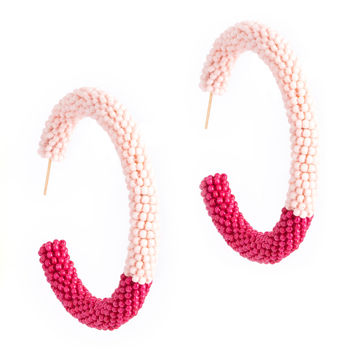 Deepa By Deepa Gurnani handmade Nixie Earrings in fuchsia color