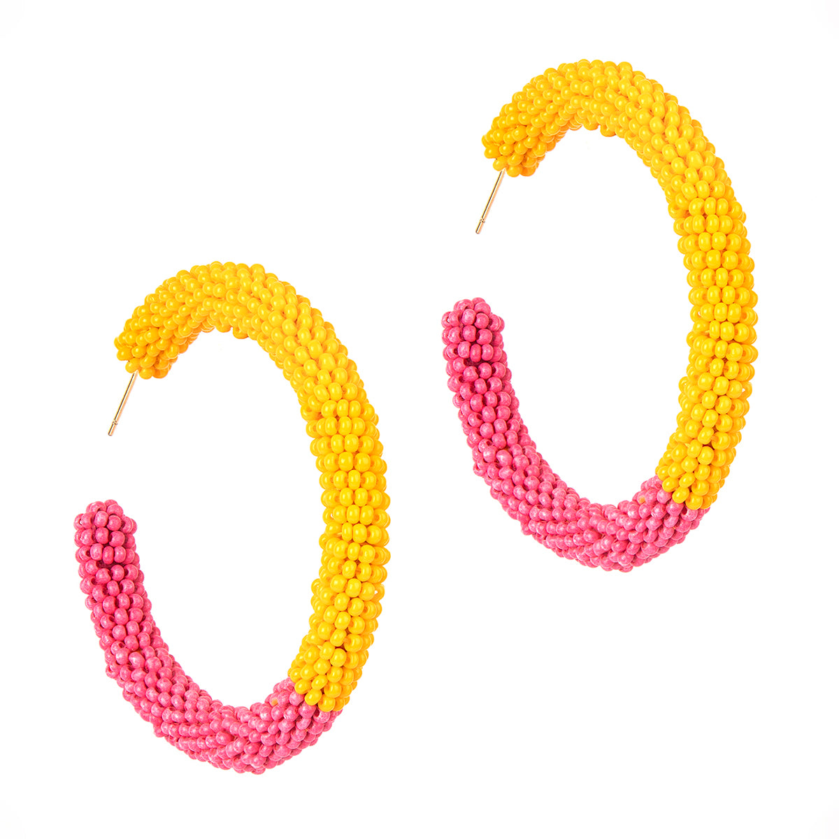 Deepa By Deepa Gurnani handmade Nixie Earrings in hot pink color