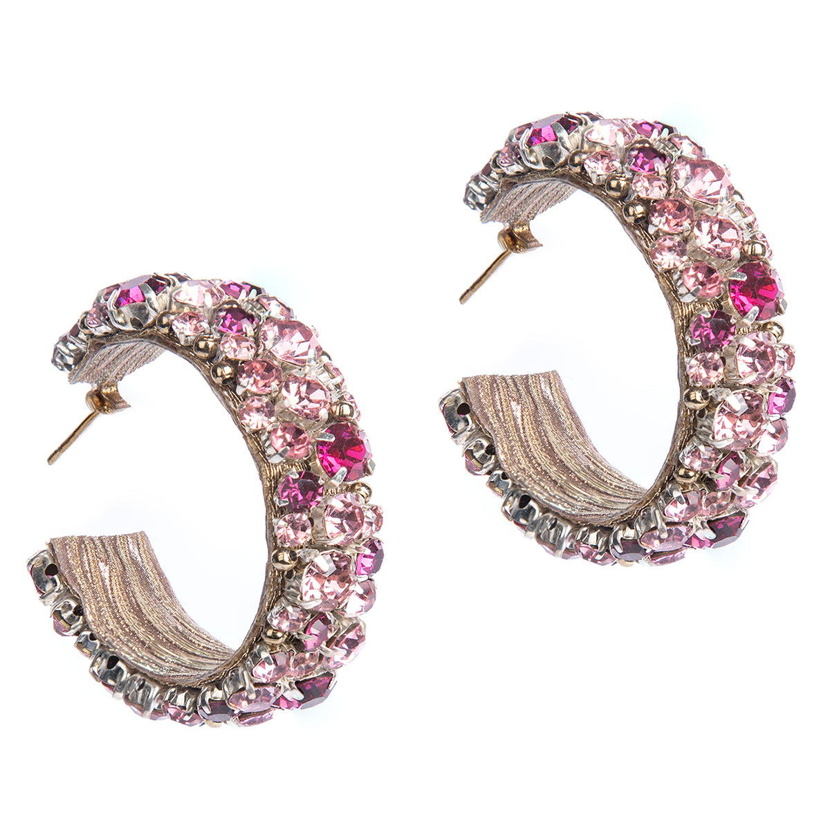 Deepa By Deepa Gurnani handmade Adelpha Earrings in fuchsia color