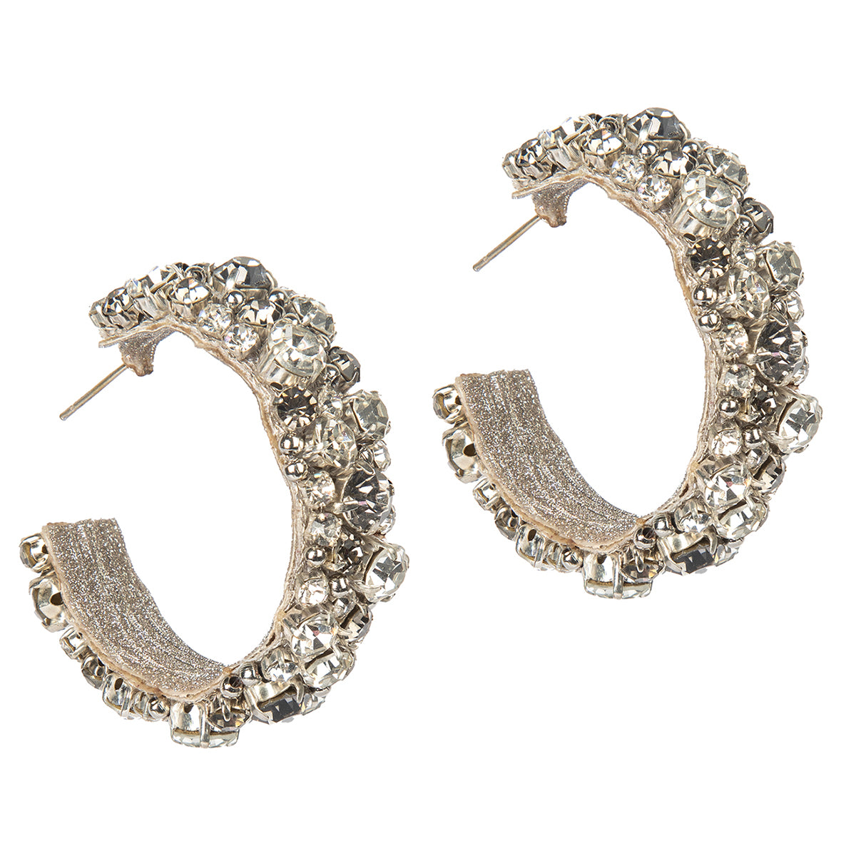 Deepa By Deepa Gurnani handmade Adelpha Earrings in silver color