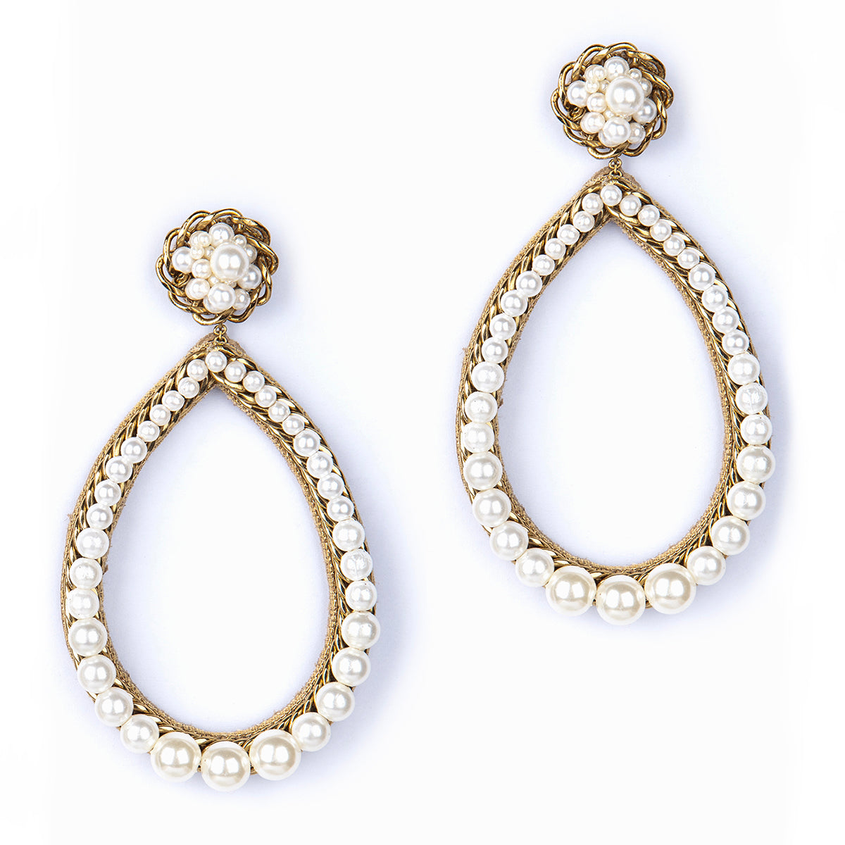 Deepa By Deepa Gurnani handmade Rowena Earrings in gold color