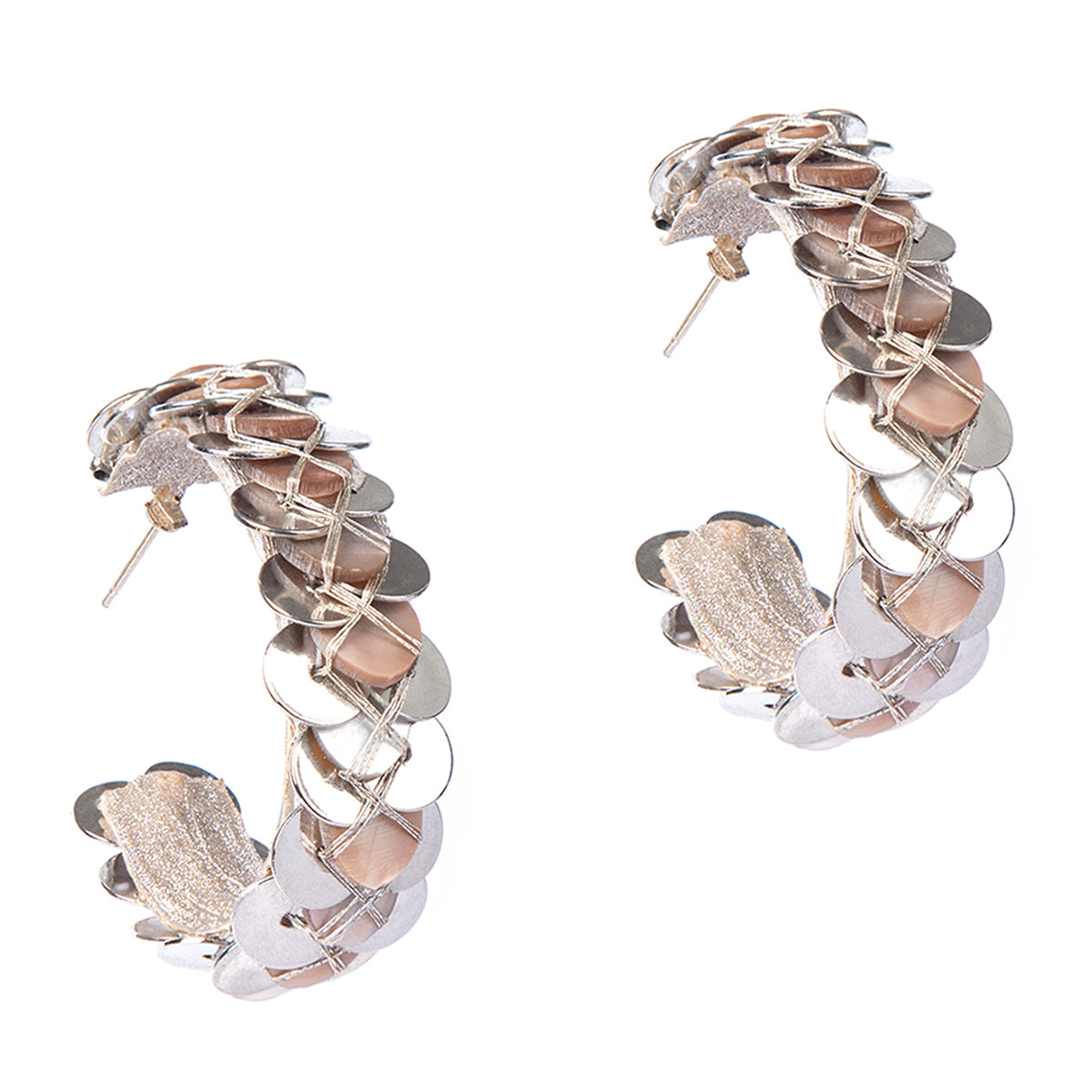 Deepa By Deepa Gurnani handmade Acacia Earrings in silver color