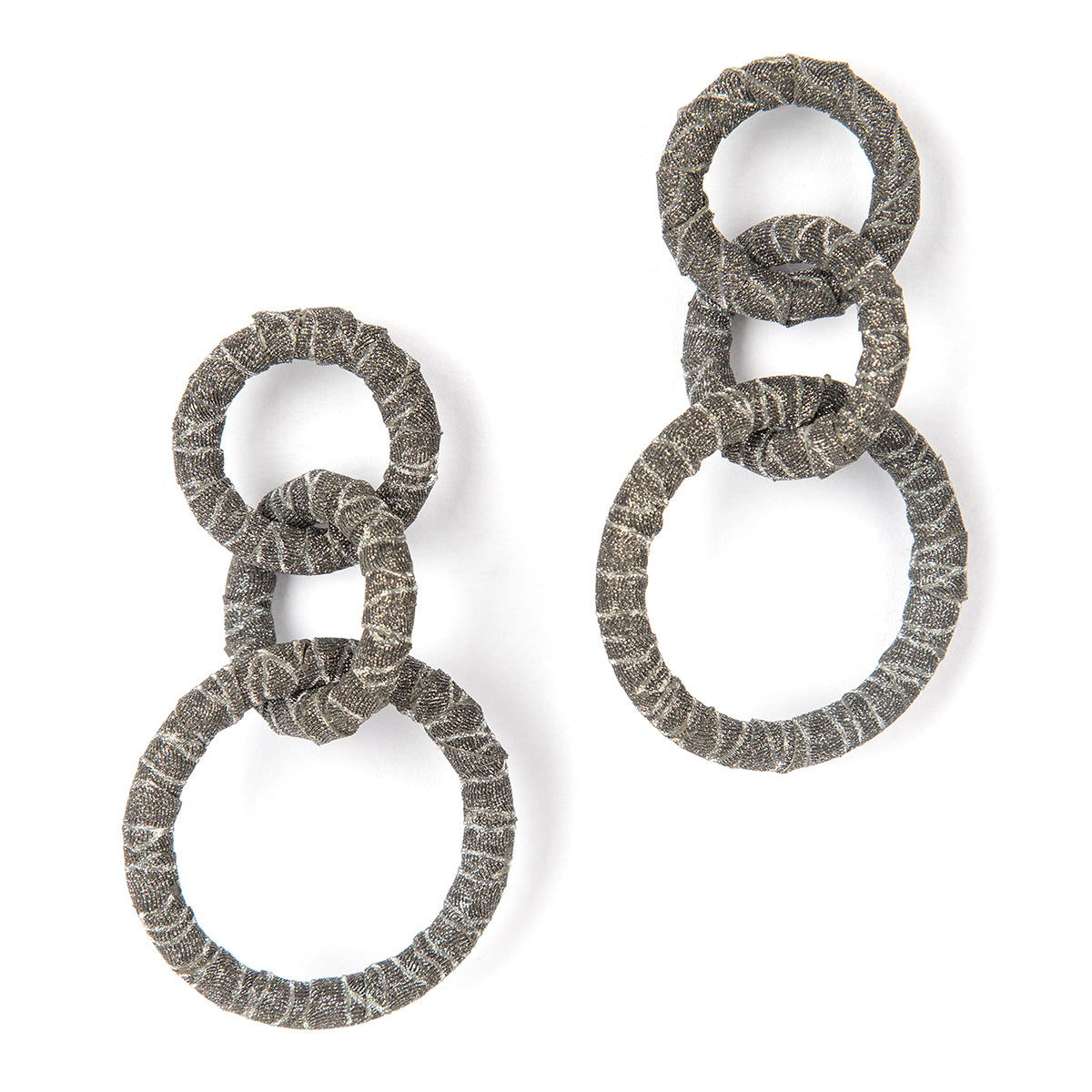 Deepa By Deepa Gurnani handmade Akari Earrings in gunmetal color