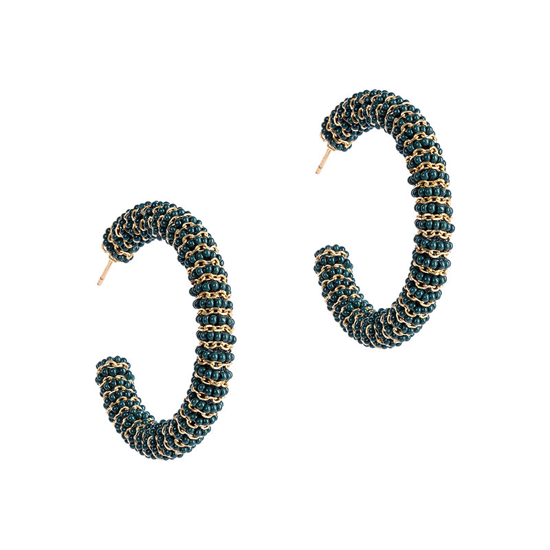 Deepa By Deepa Gurnani Zareen Earrings Green Color