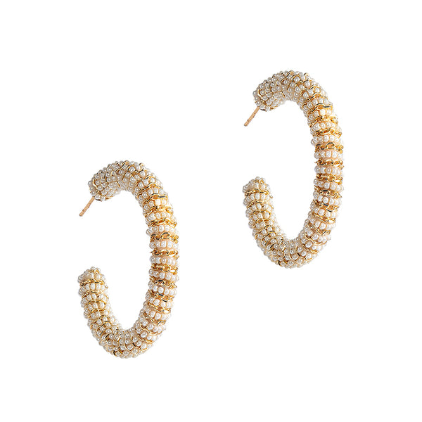 Deepa By Deepa Gurnani Zareen Earrings Ivory Color