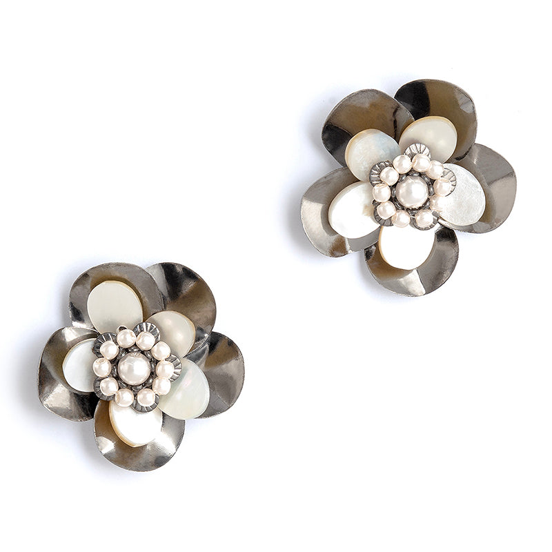 Deepa By Deepa Gurnani Carrie Earrings Gunmetal Color