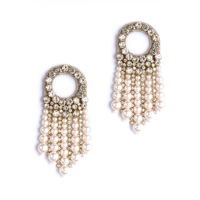 Deepa By Deepa Gurnani Makena Earrings Ivory Color