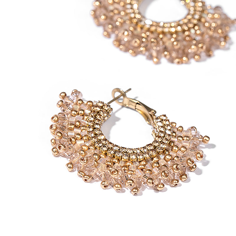 Detail of Deepa By Deepa Gurnani Sierra Earrings Champagne Color