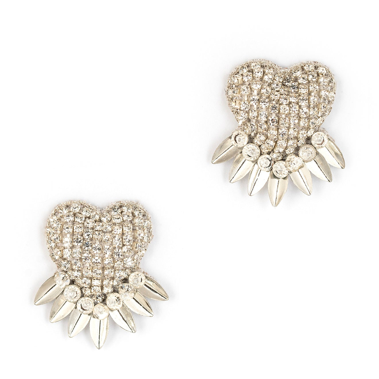 Deepa By Deepa Gurnani Danira Earrings in Silver color