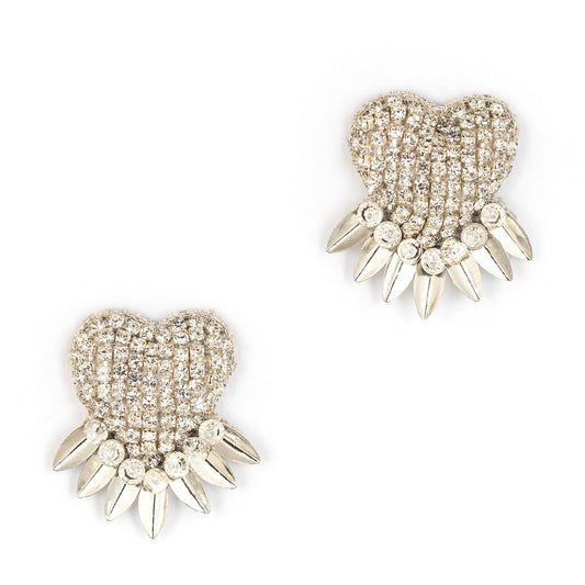 Deepa By Deepa Gurnani Danira Earrings in Silver color