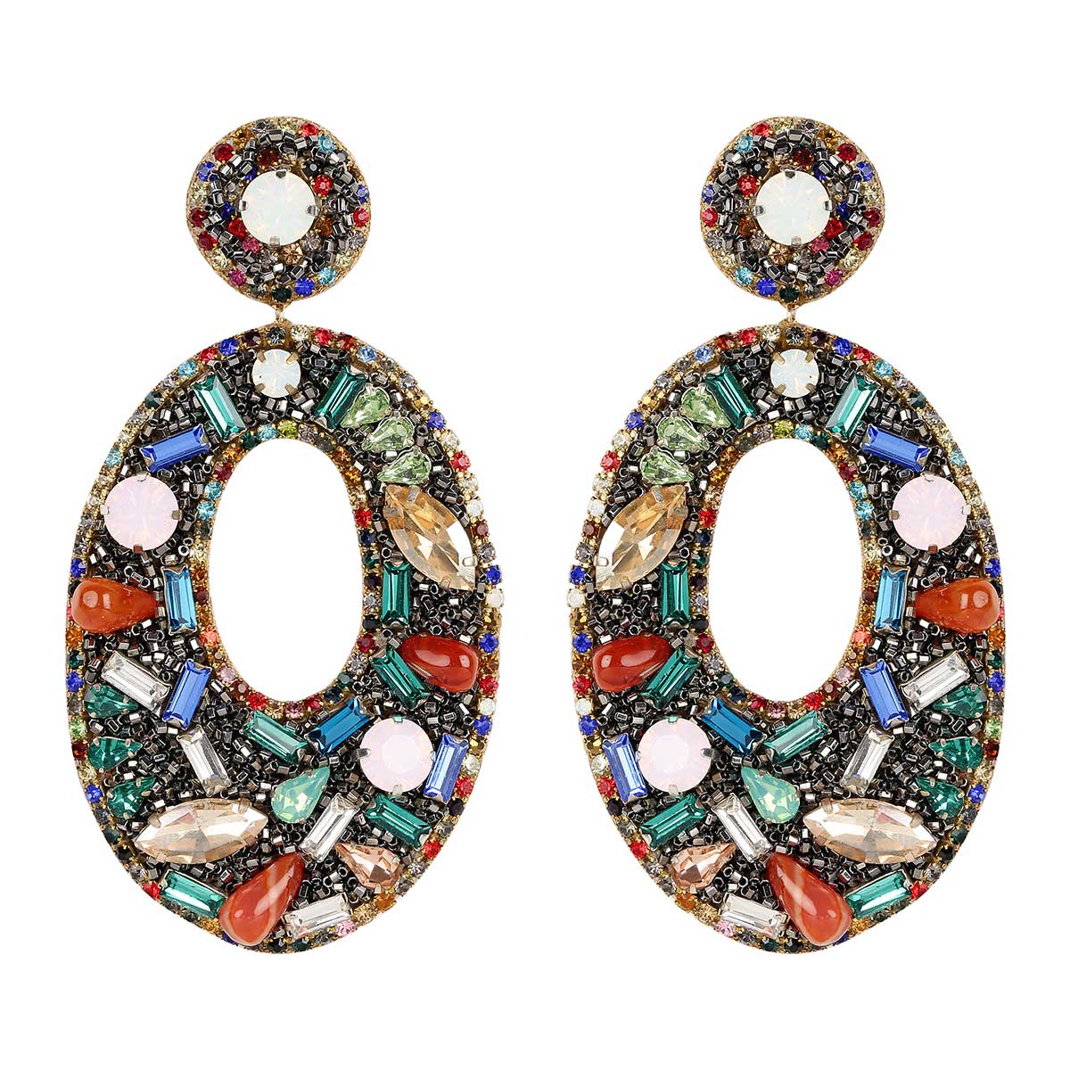 Deepa Gurnani Handmade Multicolor Lainey Earrings 