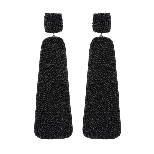 Deepa Gurnani Handmade Callia Earrings Black