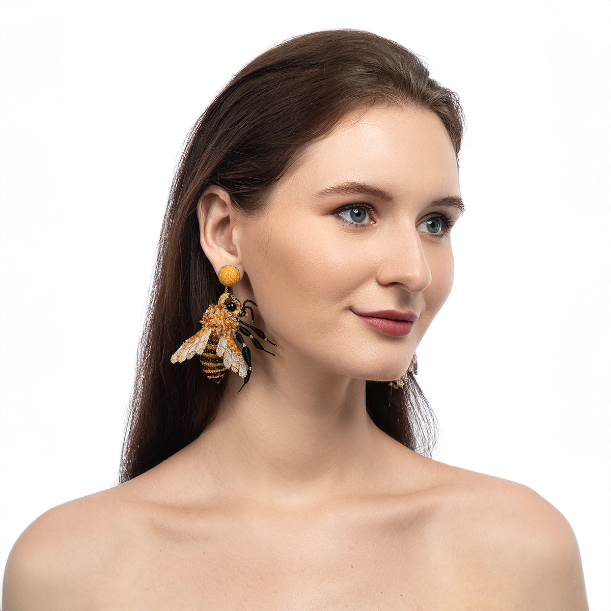 Yellow color 2024 earrings online