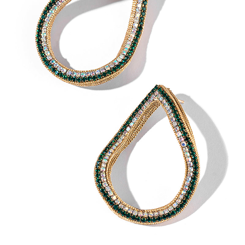 Deepa shops Gurnani Green Statement Earrings