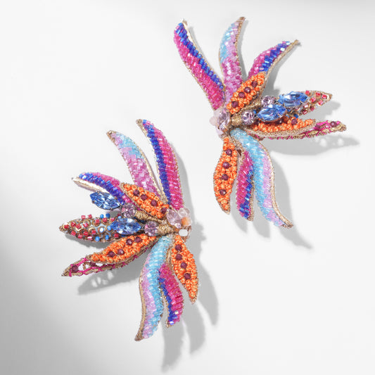 Deepa Gurnani handmade Paradise Earrings in Multi color