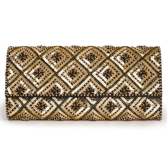 Deepa Gurnani Cadenza Clutch in Black color