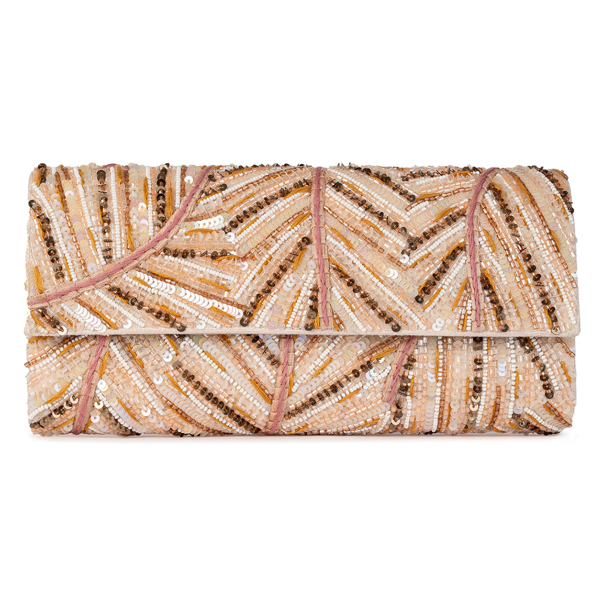 Deepa Gurnani Brissa Clutch in pink color