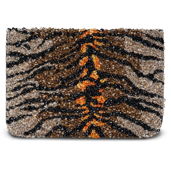 Deepa Gurnani Helga Clutch in Brown color