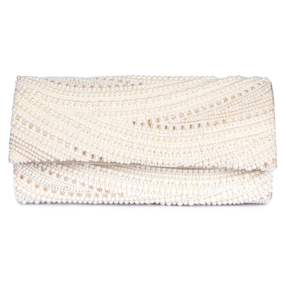 Deepa Gurnani Mara Clutch in gold color