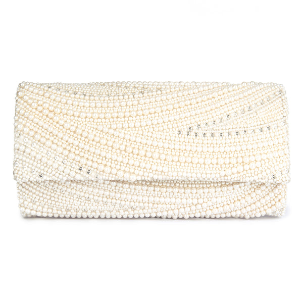 Deepa Gurnani Mara Clutch in silver color