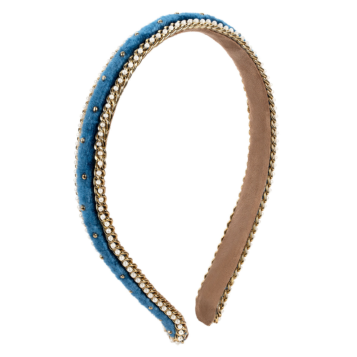 Deepa by Deepa Gurnani Handmade Imogen Headband in Blue color