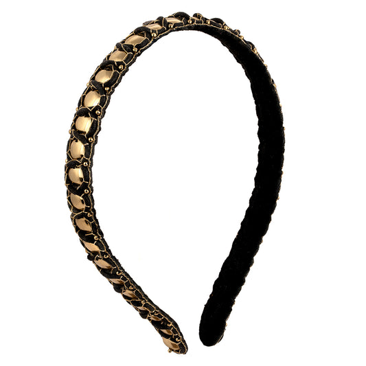 Deepa by Deepa Gurnani Handmade Kayomi Headband in Black color