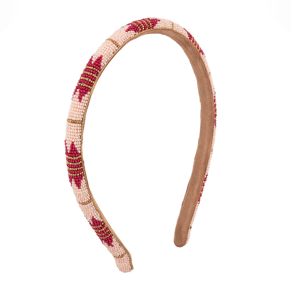 Deepa by Deepa Gurnani handmade Laverna headband in pink color