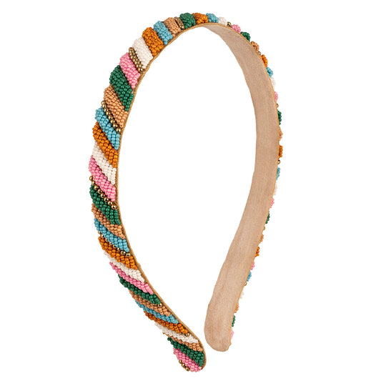 Deepa by Deepa Gurnani handmade Lyndie headband in turquoise color