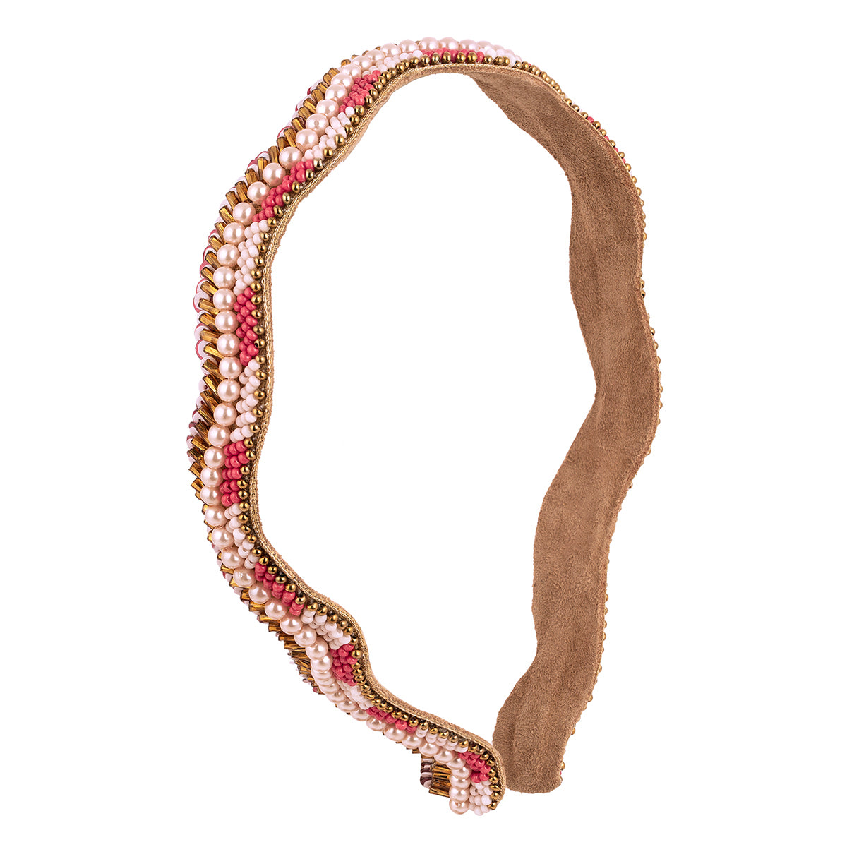 Deepa by Deepa Gurnani handmade Zuzu headband in pink color