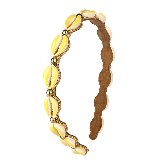 Deepa by Deepa Gurnani handmade Anise headband in yellow color