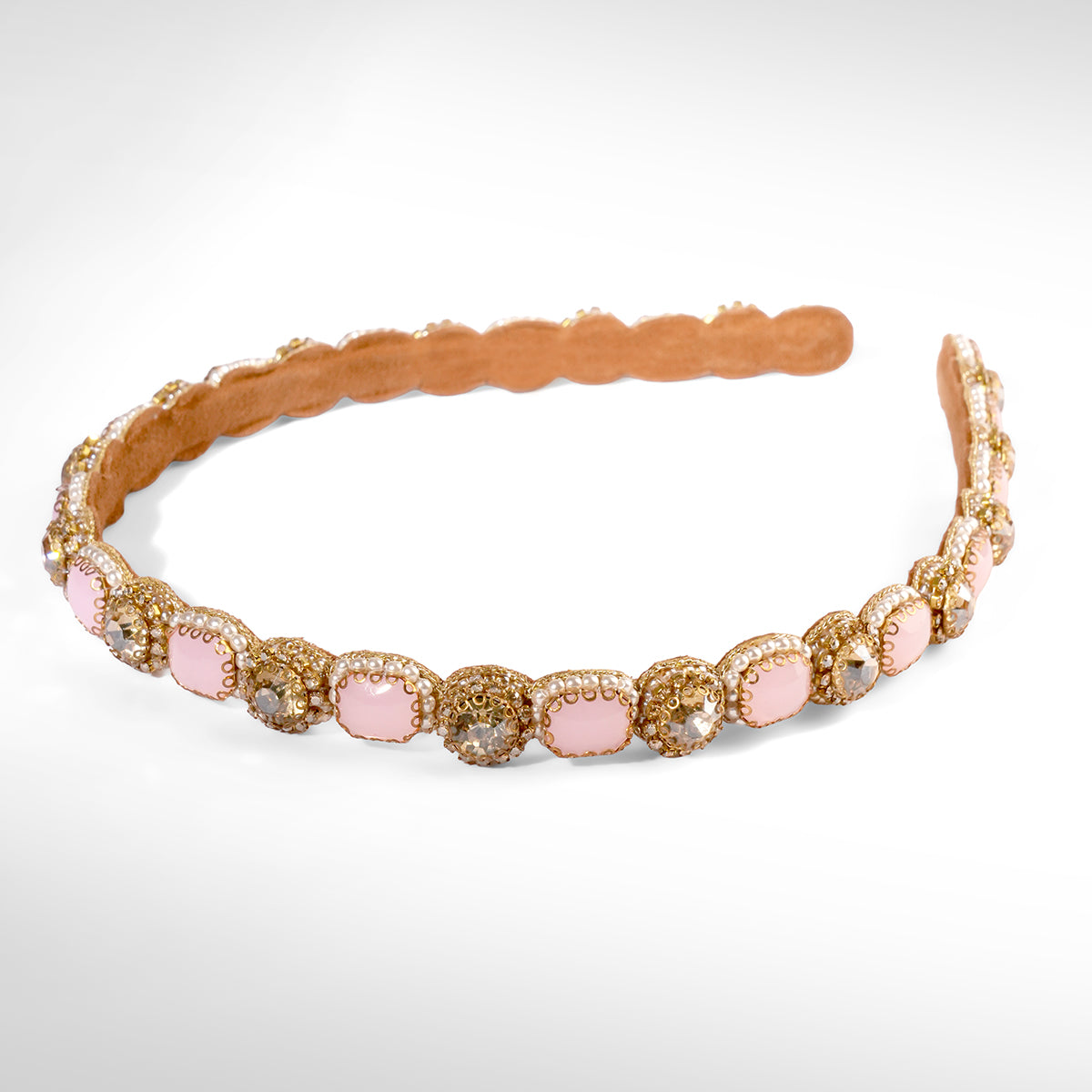 Deepa Gurnani Pret Benois Headband in pink color
