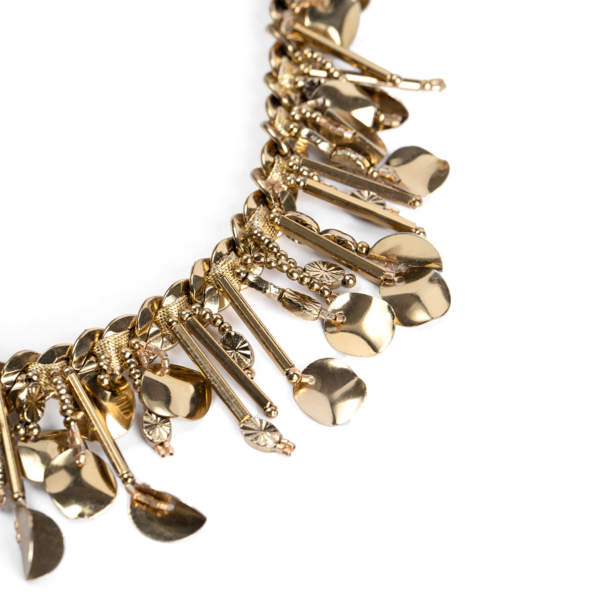 Detail of Deepa by Deepa Gurnani Handmade Chitra Necklace in Gold color