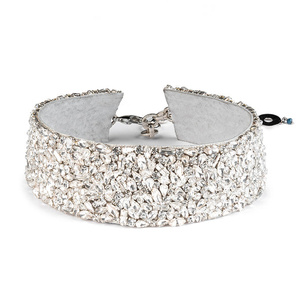 Deepa Gurnani Karen Necklace in Silver color