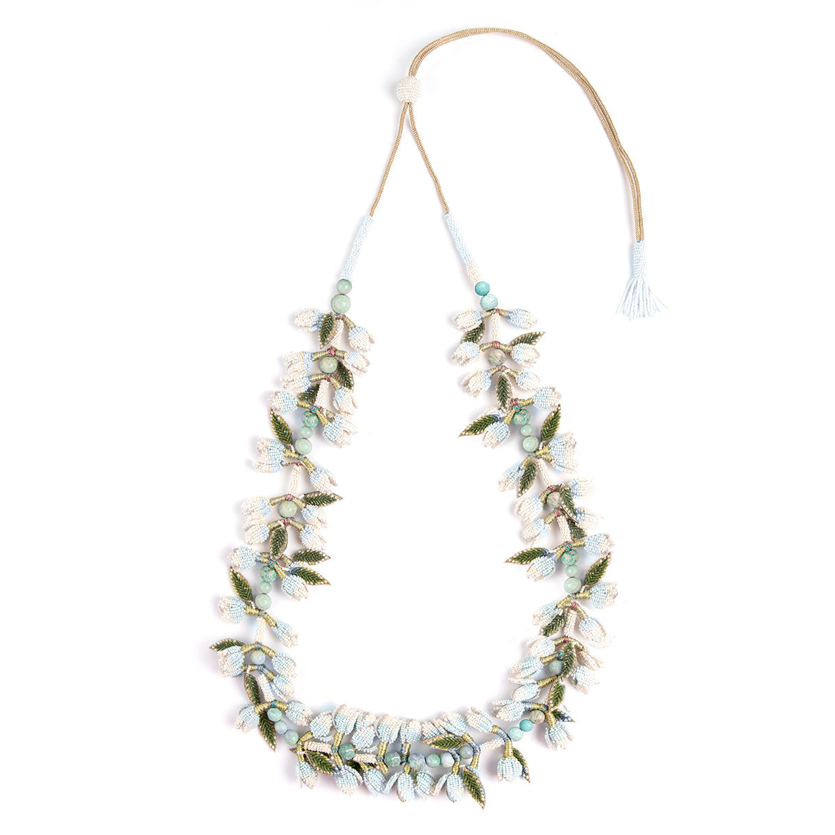 Deepa Gurnani Handmade Baby Blue Irena Necklace