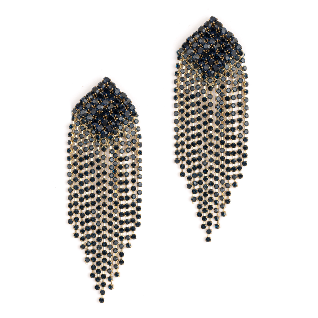 Deepa By Deepa Gurnani Niomi Earrings in Sapphire