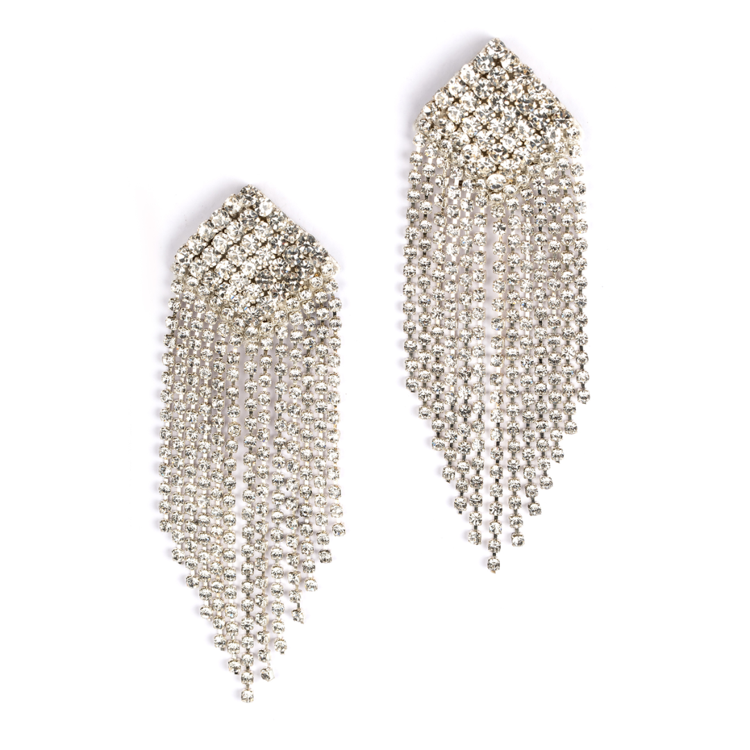 Deepa By Deepa Gurnani Niomi Earrings in Silver