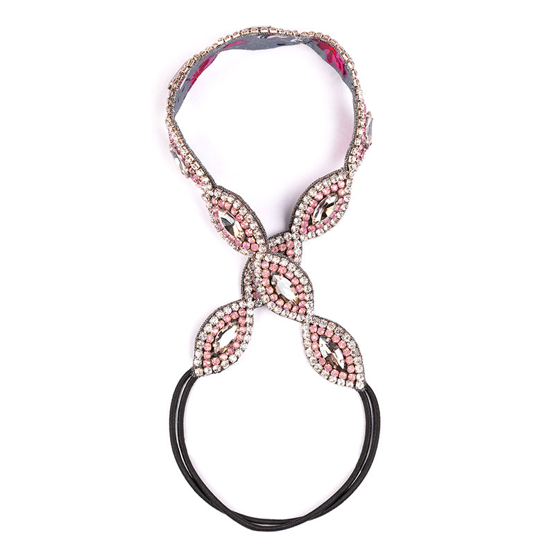 Deepa by Deepa Gurnani Handmade Caitlyn Headband Pink Color