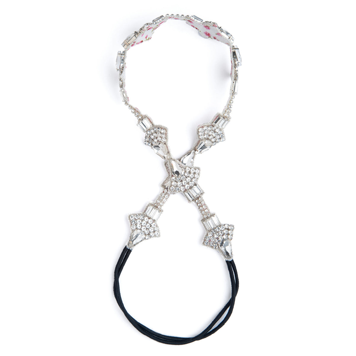 Deepa by Deepa Gurnani Handmade Drusilla Headband in Silver color