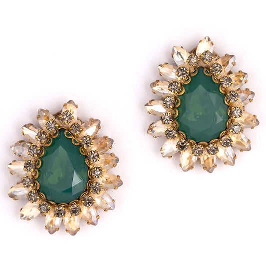 High fashion Green Color Leesha earrings